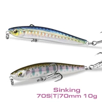 sft sinking lure stickbait 70mm 10g excellent wobbler sink minnow pencil fishing lures artificial bait for pike fishing