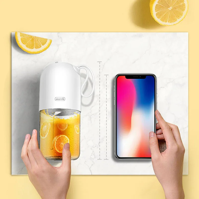 Xiaomi Deerma соковыжималка 300 мл портативный Электрический блендер многоцелевой беспроводной мини USB Перезаряжаемый соковыжималка фруктовый Миксер для путешествий