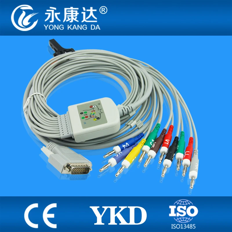 12 проводов ekg кабель с бананом 4 0 для Nihon kohden|cable 12|cable forcable lead |