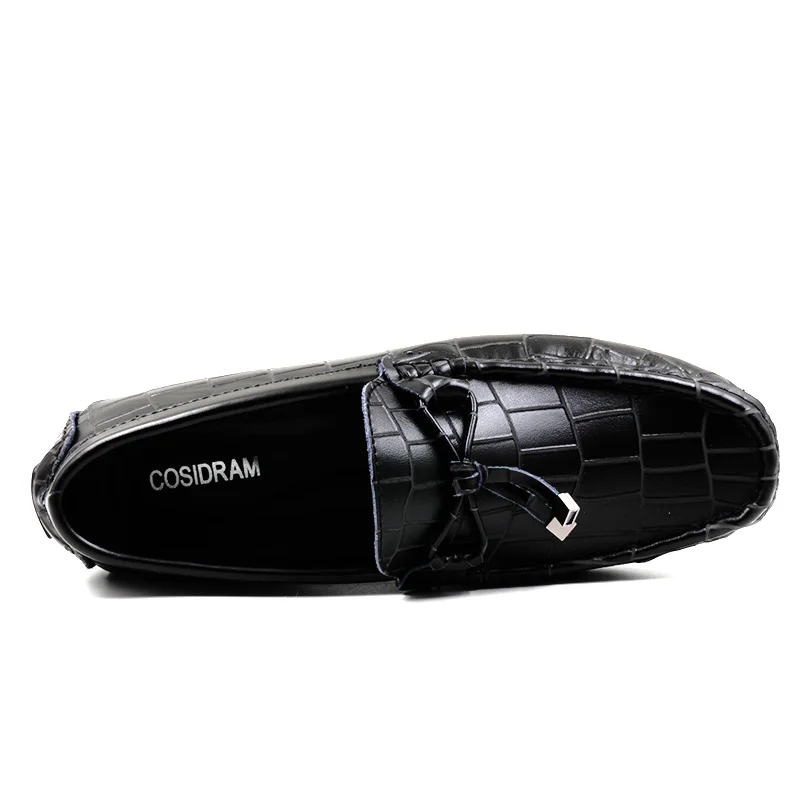 Для мужчин повседневная обувь Пояса из натуральной кожи модные мокасины Туфли