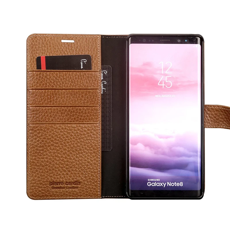 Чехол из натуральной кожи с откидной крышкой для Samsung Galaxy Note 8 роскошный чехол
