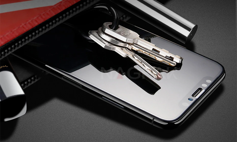 NAGFAK 6D закругленные края Полное покрытие экрана протектор для iPhone XS Max XR X 0,27 мм закаленное стекло для iPhone X 10 стеклянная пленка
