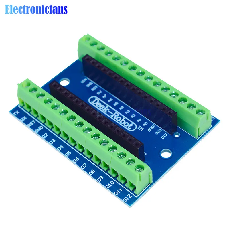 Стандартная плата адаптера терминала для Arduino Nano V3.0 AVR ATMEGA328P оригинальный модуль