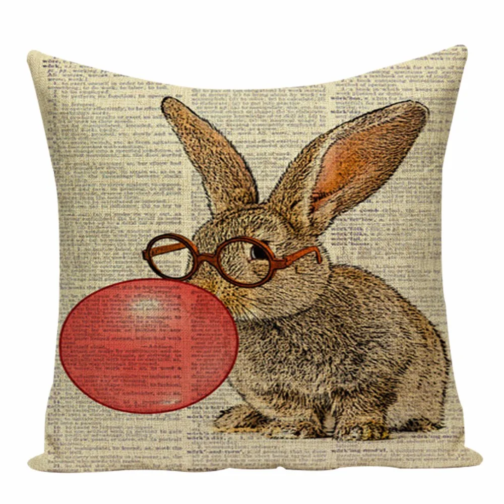 Подушка с изображением животных любовью красная 45*45 см|tropical seat covers|decorative cushion