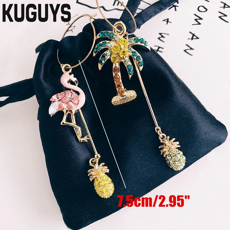 KUGUYS роскошные серьги с кисточками и кристаллами для женщин ювелирные изделия