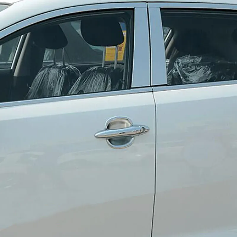 8 шт. ABS Хромированная Крышка для наружных дверей отделка с блестками украшение