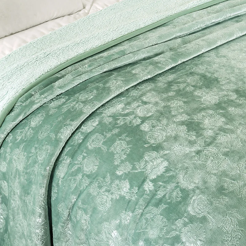 Двухслойное Флисовое одеяло супер мягкое цветочное печатное Клетчатое s для