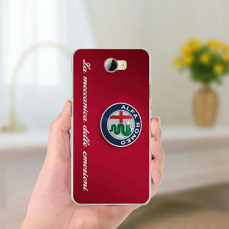 Супер автомобиля Alfa Romeo Логотип Мягкие TPU кремния телефон чехлы для huawei P8 P9 P10 Lite