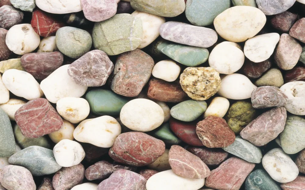 3d занавески Модные индивидуальные цветные гальки красивая фотография