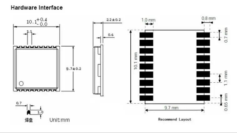 JINYUSHI для модуля GPS Gotop 10.1*9.7MM GT-1110-MT версия Flash-чипа для мобильных телефонов и портативных устройств.