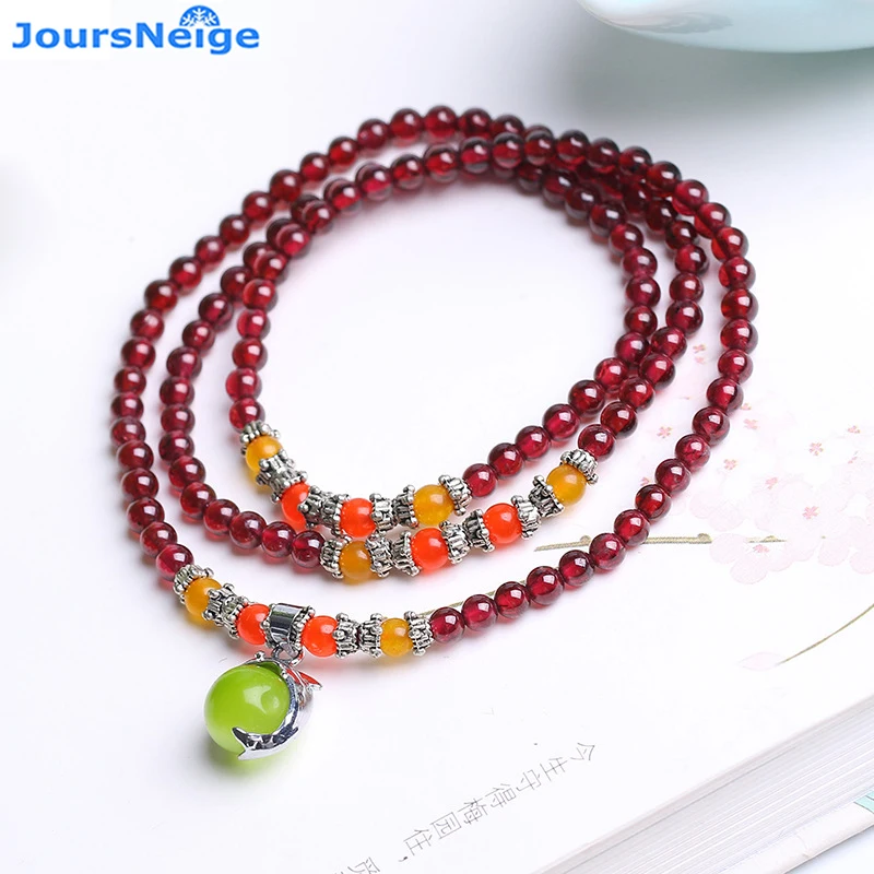 Изысканные винно красные натуральные гранатовые браслеты с шариком и дельфином