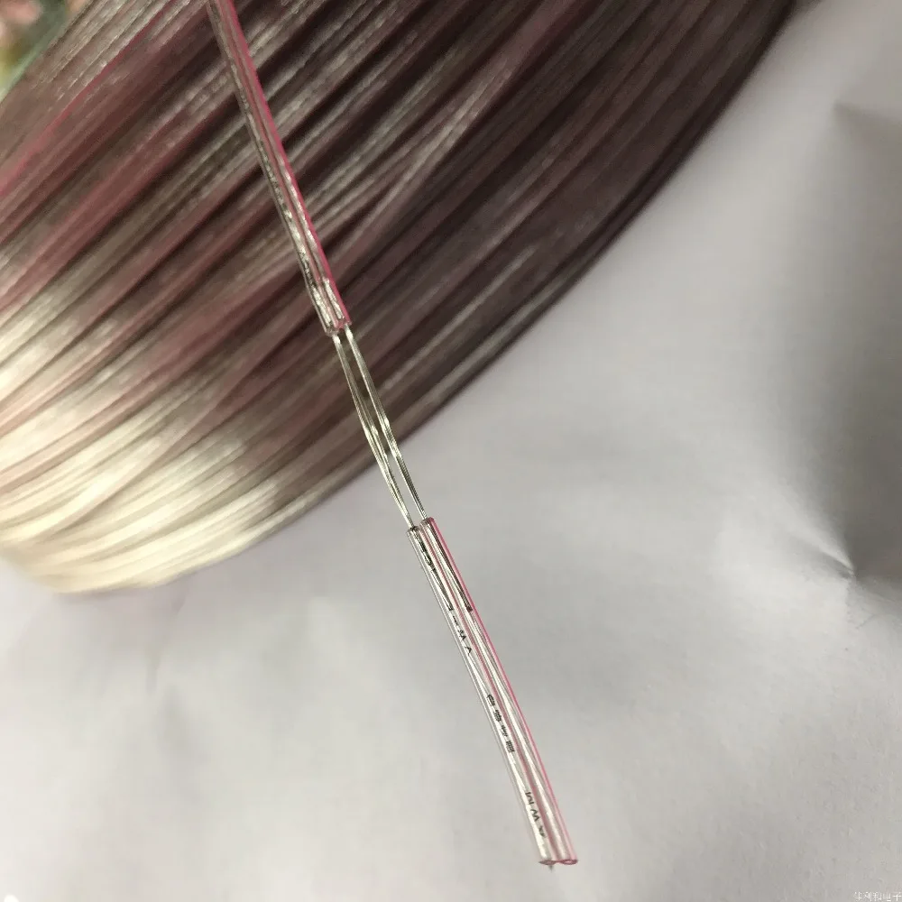 

Free shipping Copper tin anti-oxidation waterproof 2 core double parallel lines LED transparent lamp electronic line