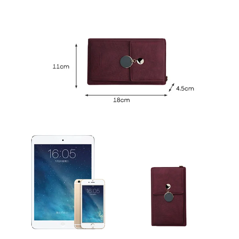 Сумка для телефона Женский кошелек чехол многофункциональный монет паспорта