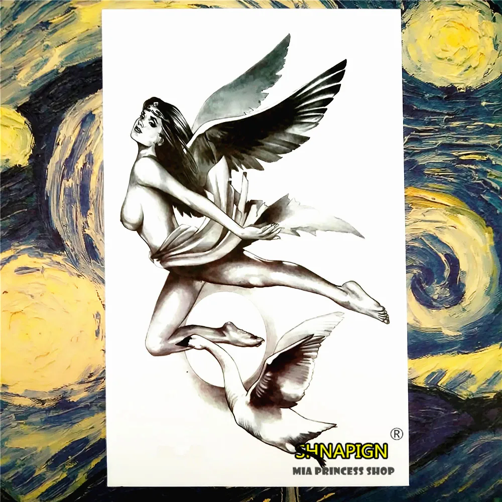 SHNAPIGN афродит Эрос любовь Бог временная татуировка боди арт рукав вспышка