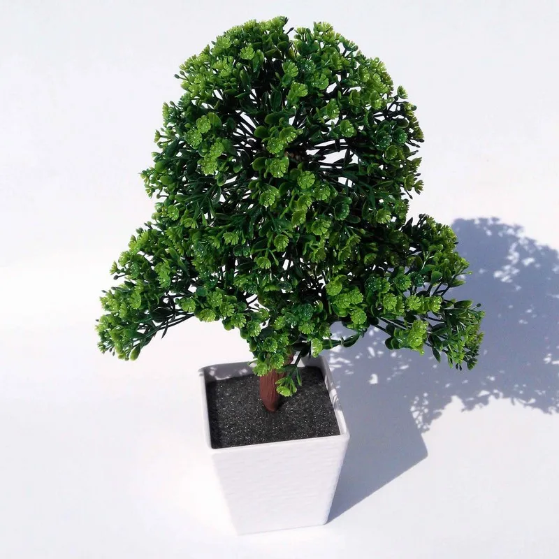 Искусственные растения бонсай для дома пластиковые елки искусственные цветы