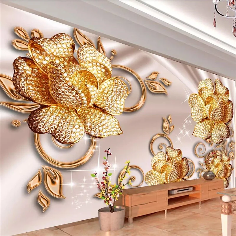 Обои beibehang на заказ 3d фото фрески европейские роскошные украшения розы фоновые