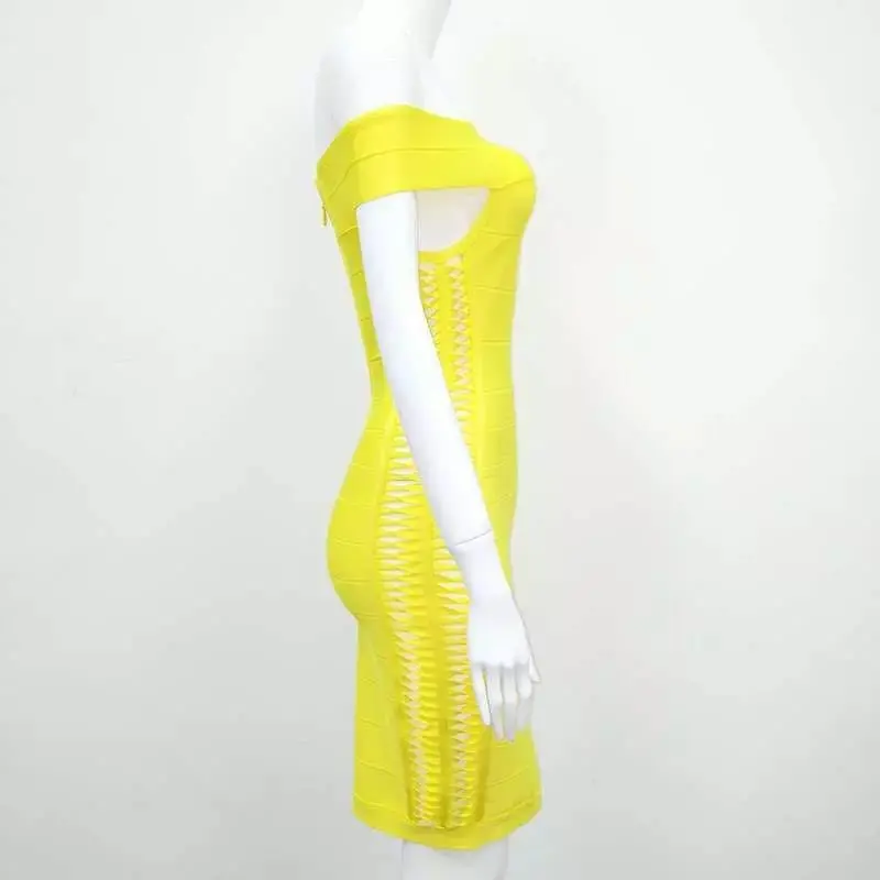 Блестящие Красота желтый выдалбливают без рукавов 2017 новое поступление высокое