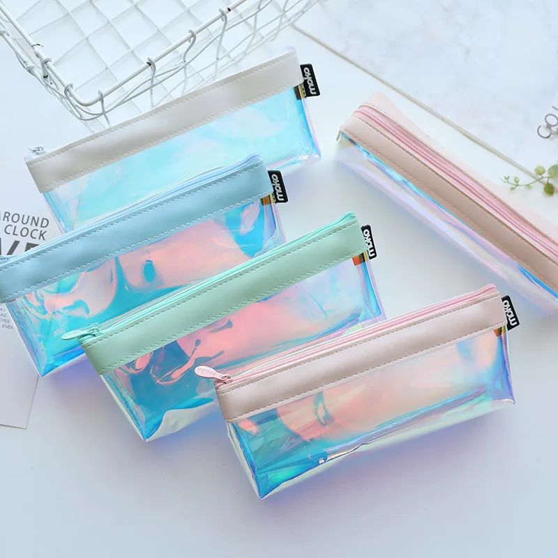 Climemo Moterm лазерная ткань симпатичный карандаш мешок конфеты цвет Корейская