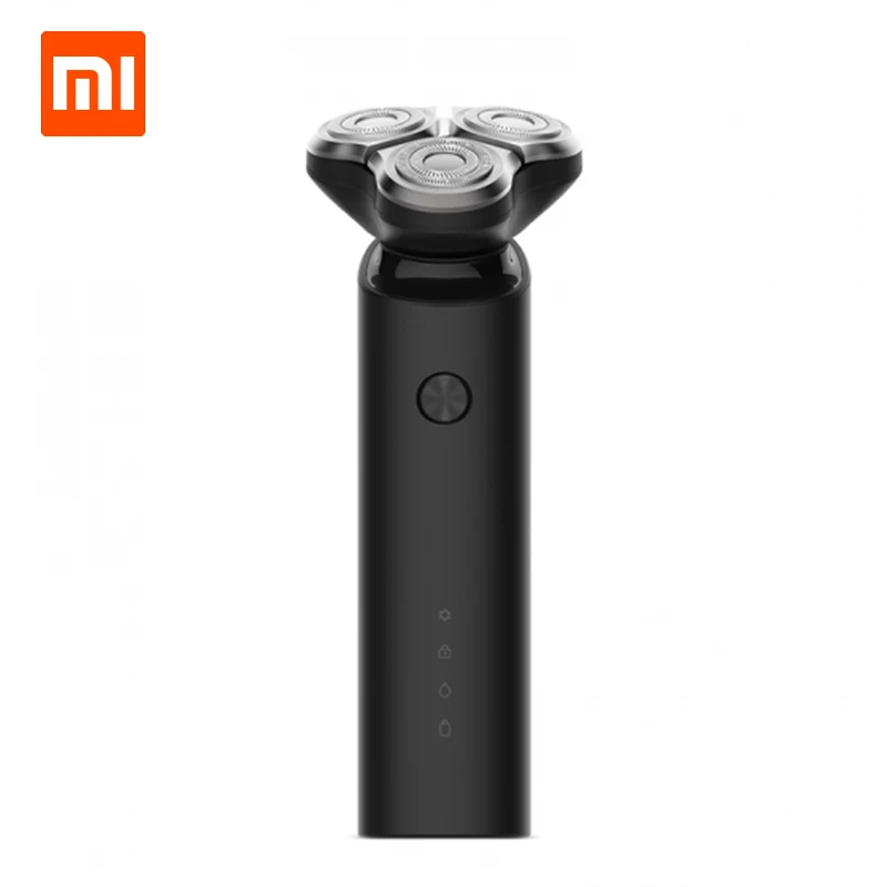 Xiaomi Mijia электробритва Flex бритва головка 3 сухое влажное бритье моющееся основное-Sub двойное лезвие Turbo+ режим удобная чистка - Цвет: Черный