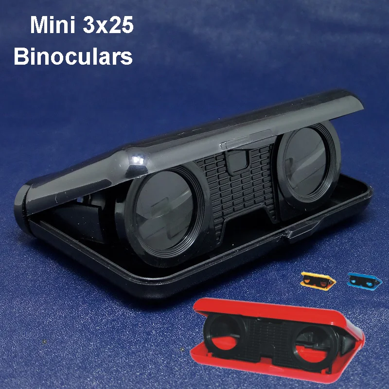 Портативный детский мини бинокль телескоп разных цветов 3 х25 игрушки для детей