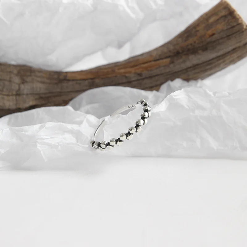 Открытые серебряные кольца Flyleaf в стиле ретро для женщин винтажном ювелирные