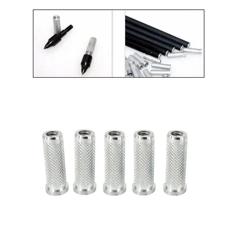 Новое высокое качество 12 шт покрытые серебром Алюминий для стрельбы из лука