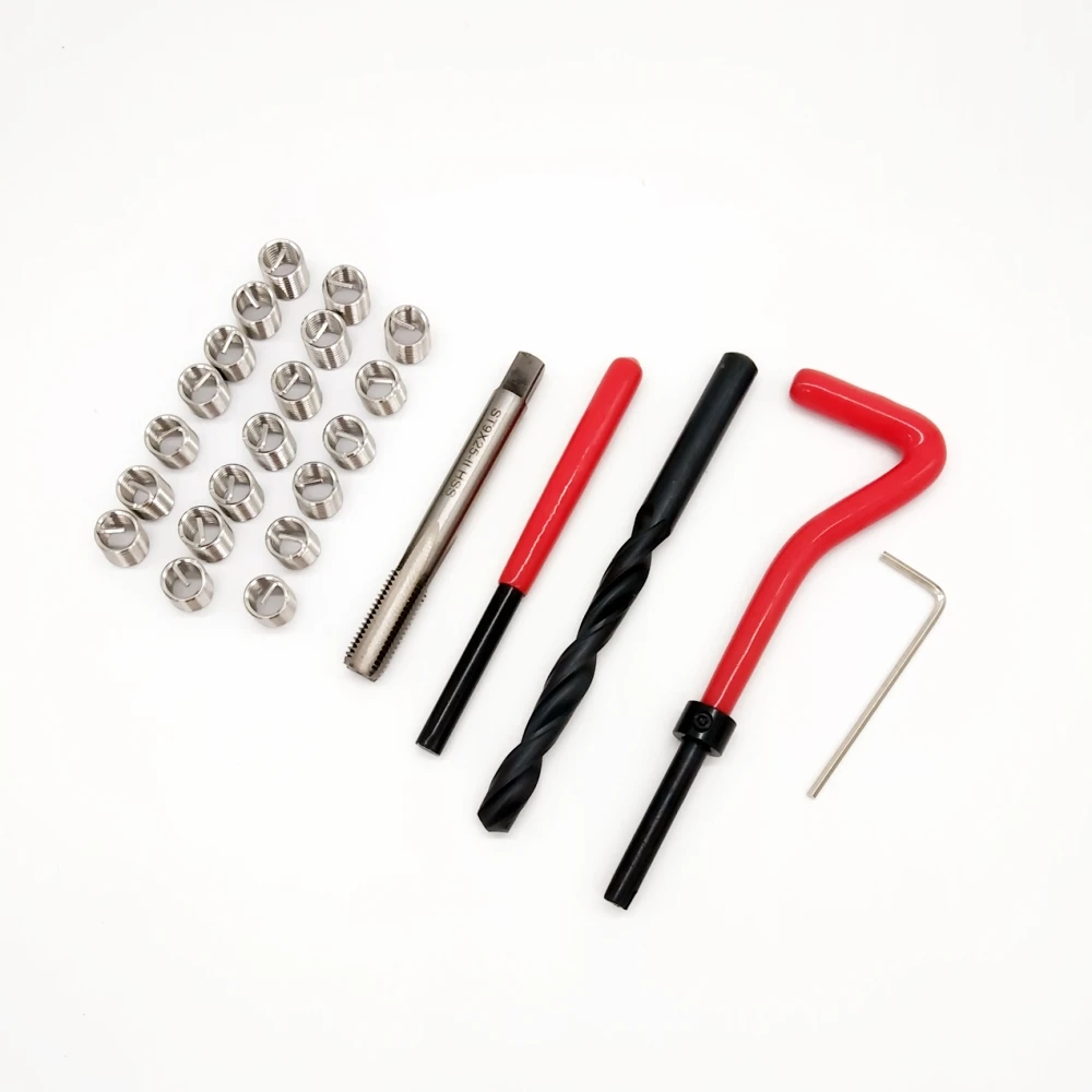 Набор инструментов для ремонта поврежденной автомобильной резьбы M9 20 шт.|Наборы