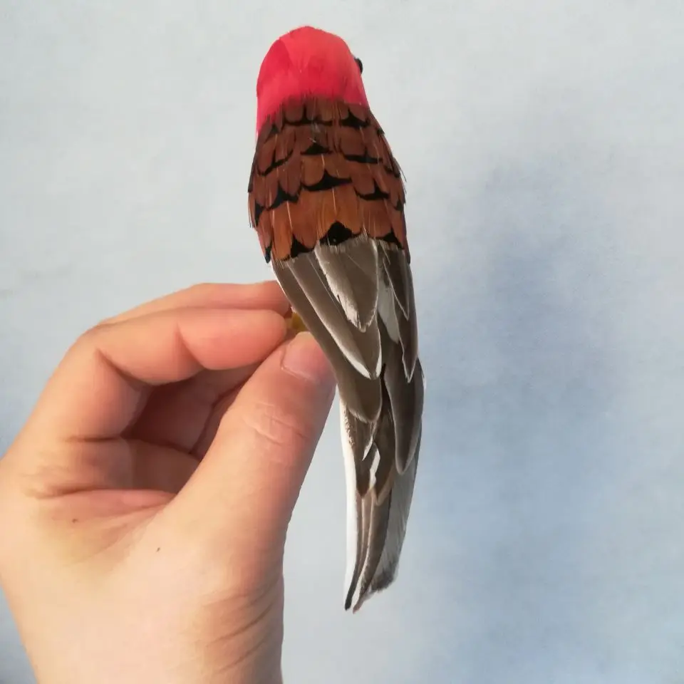 Игрушка в виде птиц перьев приблизительно 15 см яркий проступок домашняя птичка