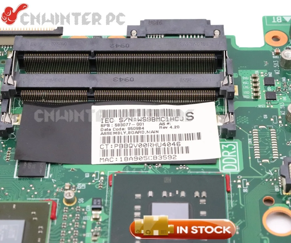 NOKOTION 583077 001 материнская плата для ноутбука HP Probook 4510S 4710S 4411S PM45 ATI graphics DDR3