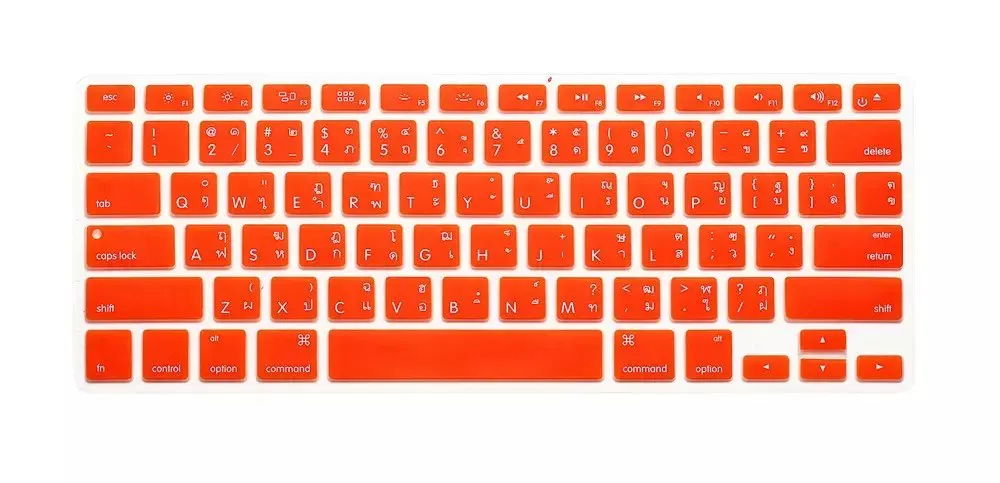 Силиконовая американская клавиатура для Apple Macbook Air Pro retina 13 15 17 Th Thai для ноутбука Mac Book чехол для клавиатуры ноутбука