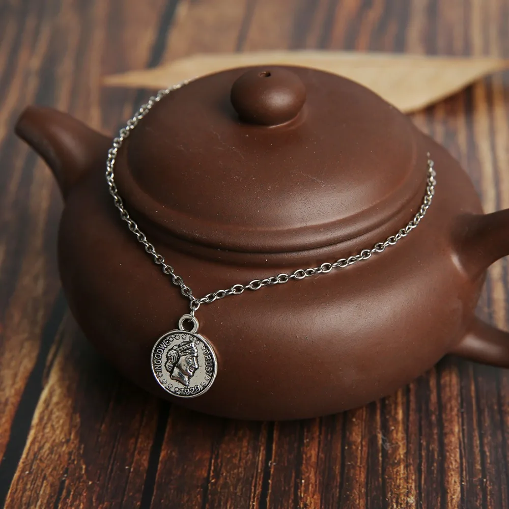 Женская серебряная цепочка с подвеской LINSOIR элегантный браслет застежкой лето 2019