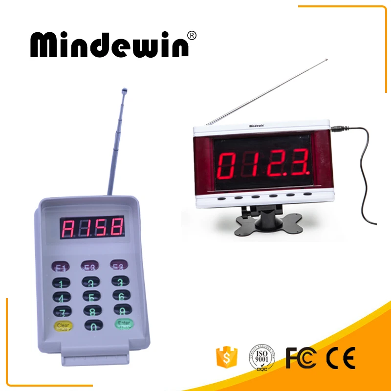 Mindewin Новая беспроводная система вызова водонепроницаемая светодиодная