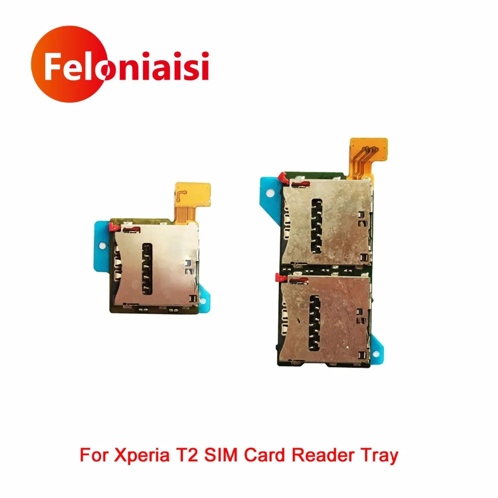 Для sony Xperia T2 ультра XM50h D5303 D5322 D5306 один и Dual Sim карт памяти лоток держатель читатель