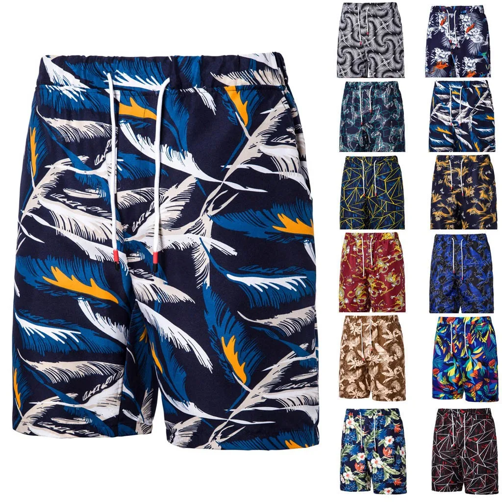 Мужские повседневные спортивные шорты с карманами принтом мужские 2019|Мужские