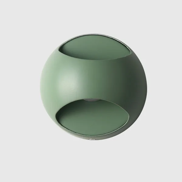 Green Светодиодный настенный светильник 5W 100 V-220 V, светильник для гостиной, настенный светильник для помещений, хромированный фон для детской комнаты, зеркальный светильник ing - Цвет абажура: Green