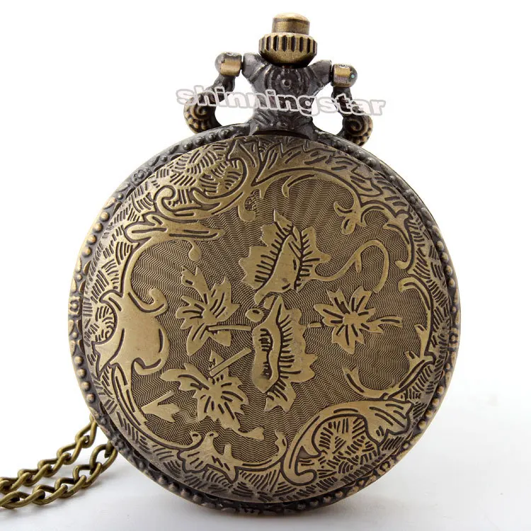 Карманные часы в стиле ретро Прямая поставка винтажные с орлом бронзовый