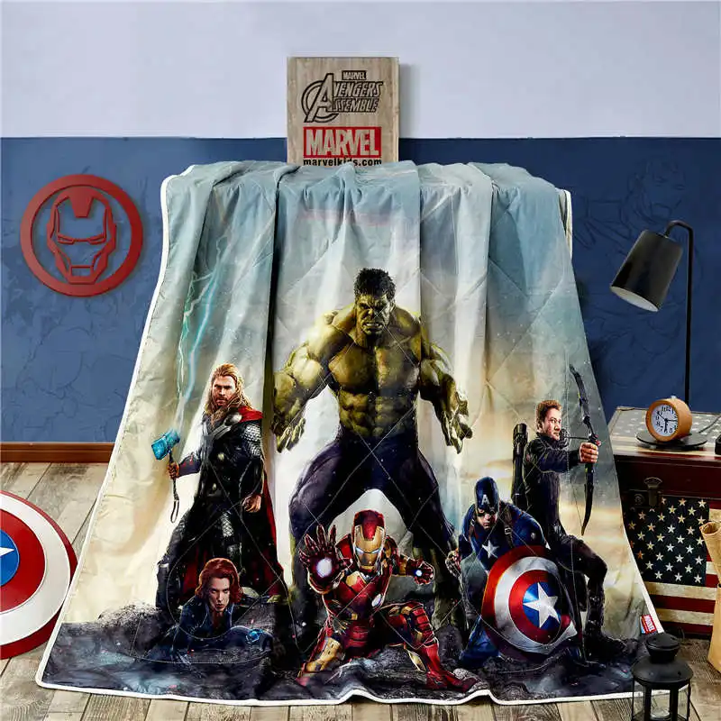 Disney Лето одеяло мультфильм Marvel 3D печать домашний текстильное покрывало подходит