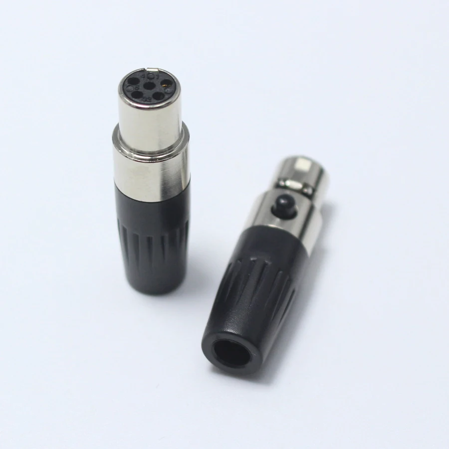 1 шт. мини XLR 5 Pin гнездовой разъем с отверстием маленький P Аудио микрофон сварной