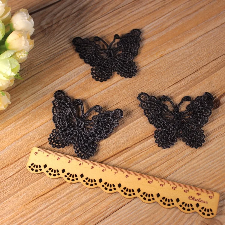 Патчи для одежды Fallout кружевная одежда Женская тонкая белая растворимая вышивка