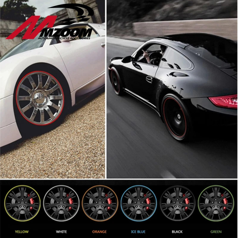 8 м колпачок для автомобильных шин Обод шины уход протектор колесо со ступицей