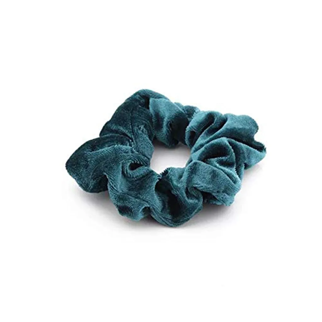 

40 Pcs Vintage Hair Scrunchies Stretchy Velvet Scrunchie Pack Women Elastic Hair Bands Girl Headwear Plain Rubber Hair Ties