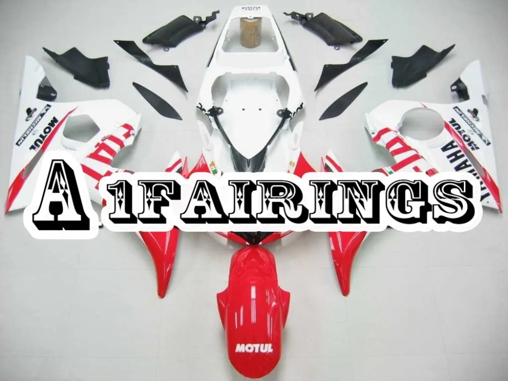 Полностью из АБС пластика мотоцикл Красный Белый боди для Yamaha YZF600 R6 2003 2004 03 04