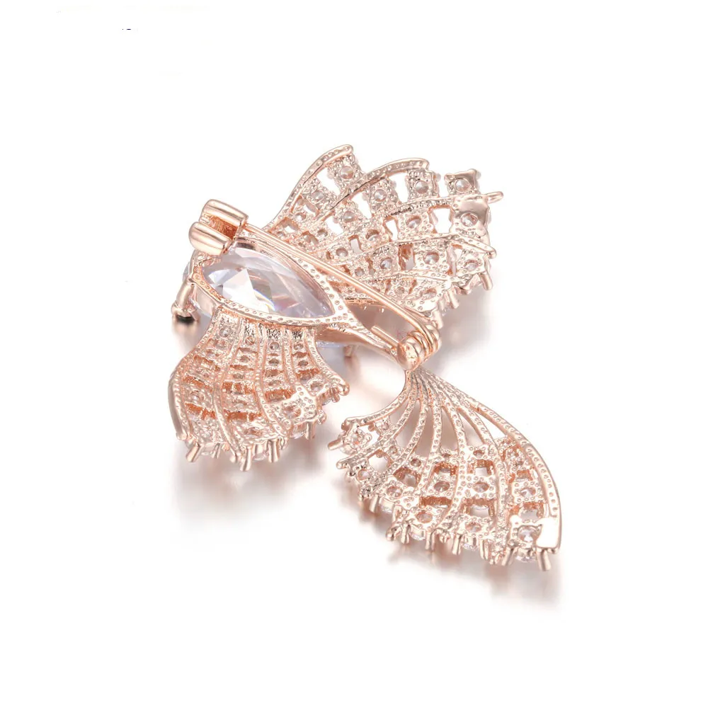 Модные высококачественные розовые брошки Золотая рыбка булавки для вечеринки