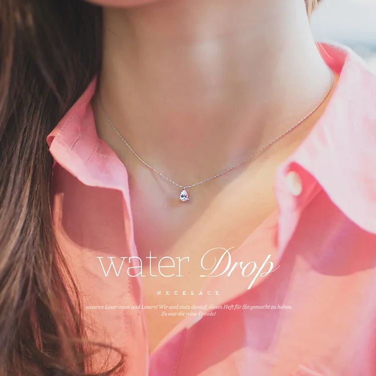 Женское колье из серебра 925 пробы с фианитами|choker necklace|drop necklacenecklace a |