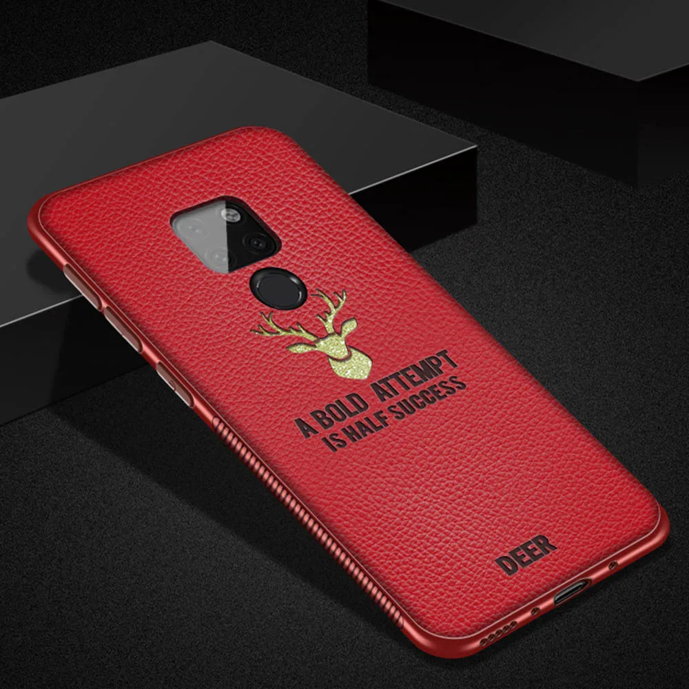 Кожаный чехол для телефона с оленем huawei mate 10 20 Pro P10 Plus P20 Honor V10 Play 8X Max Nova 2S 3 3i Magic 2 s |