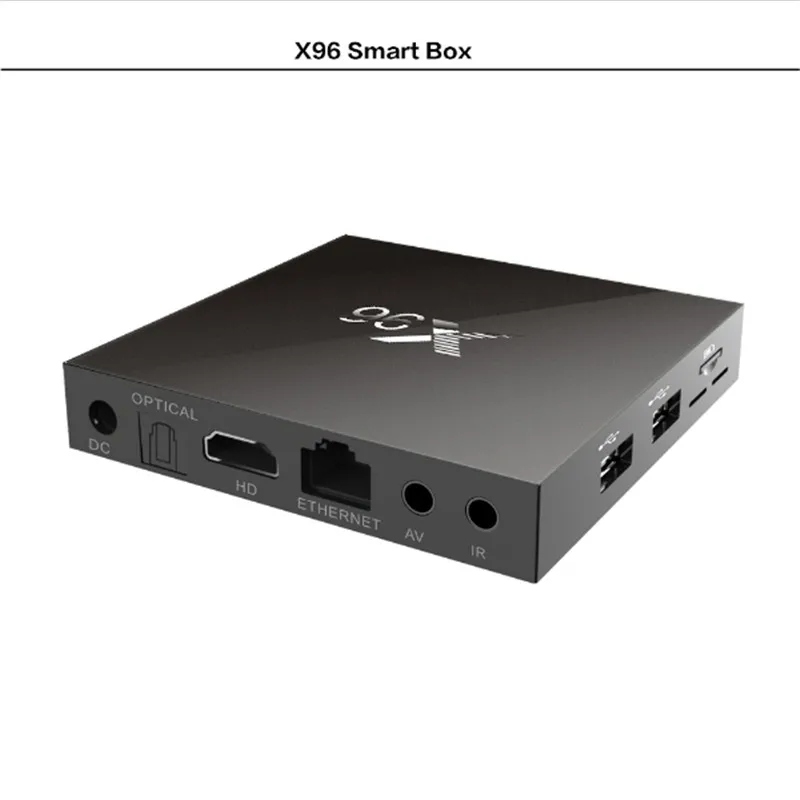 10 шт. Новый лучший s905x Amlogic tv box x96 с android 6.0 части коробка коди 16.1 2 ГБ бежал и 16
