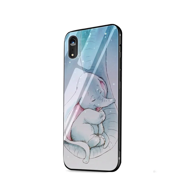 Стеклянный чехол для iPhone 5 5S SE Desxz Dumbo 6 6s 7 8 Plus X XR XS Max |