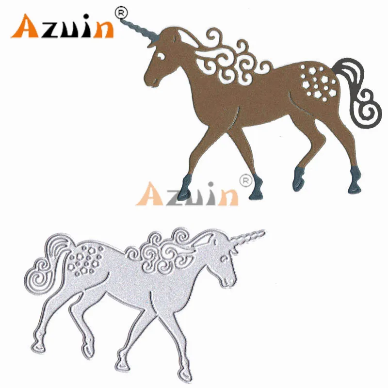2018 новый бумажный Единорог небесная лошадь металлические животные режущие