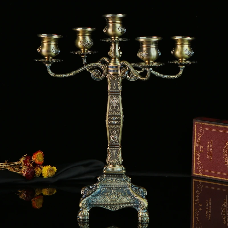 Подсвечник романтический подсвечник для ужина вращающийся в ретро стиле