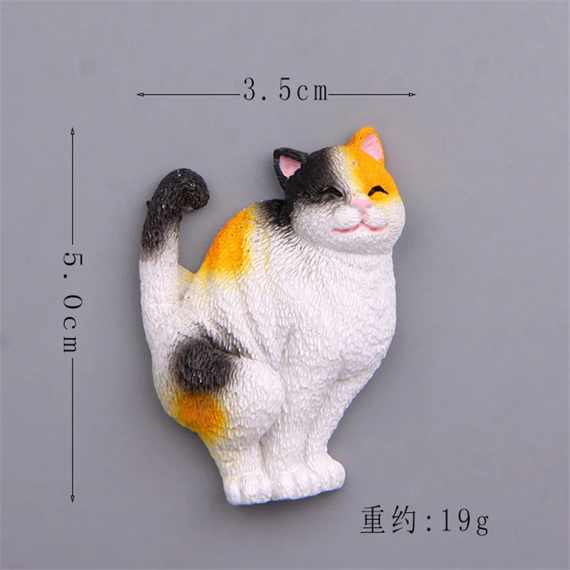 Фигурки животных Figma Cat цельные готовые товары 3D магнитный стикер на холодильнике
